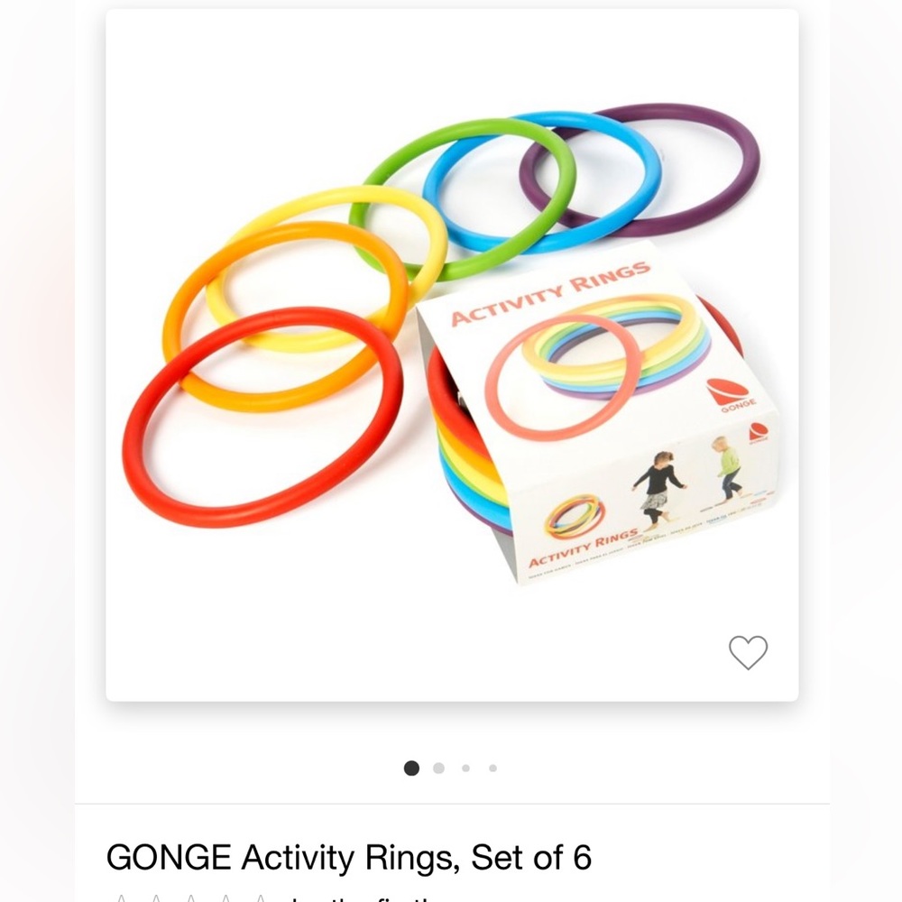 GONGE Activity Rings, Set of 6